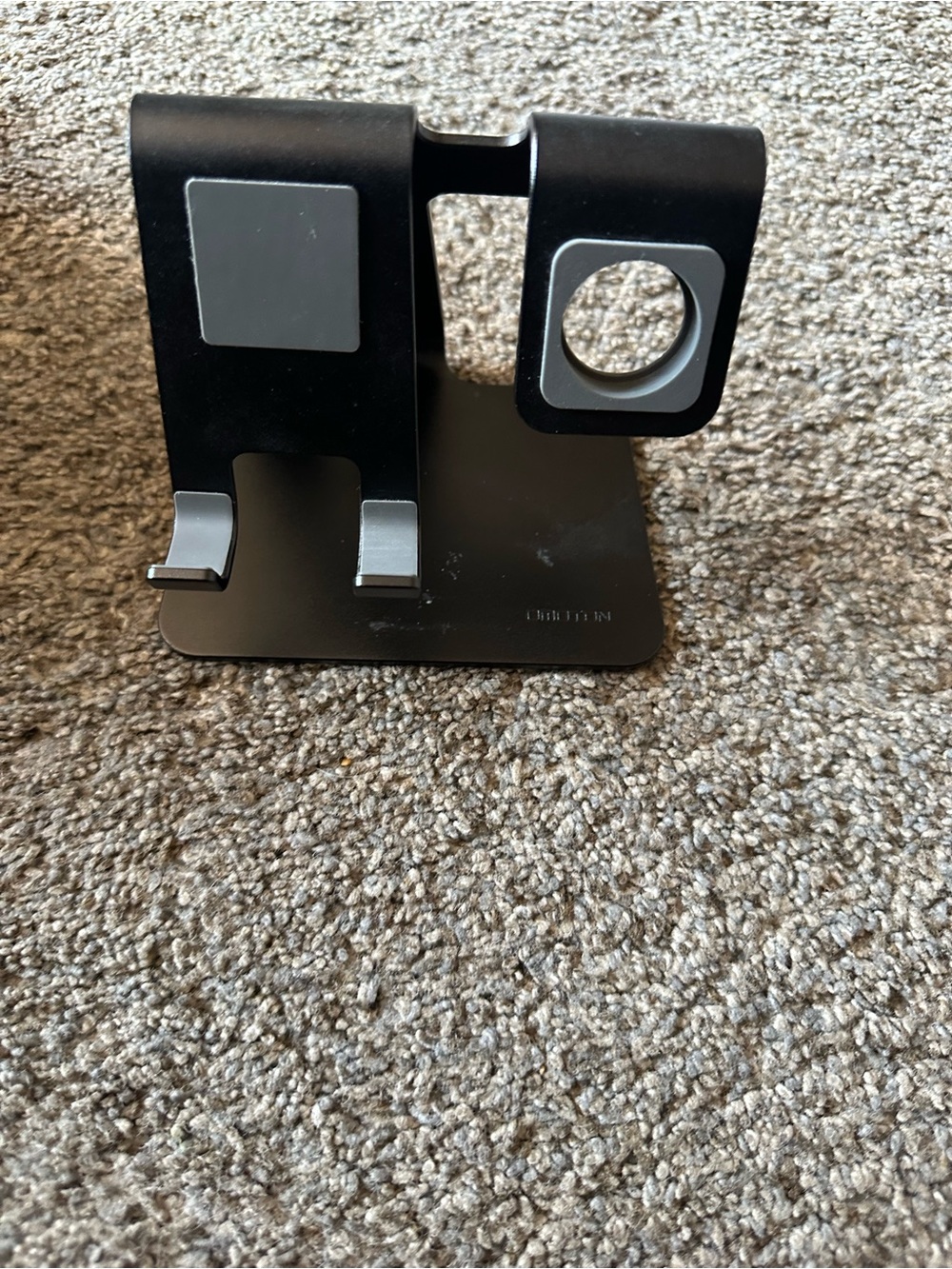 Black Multi-Device Laptop and Watch Stand